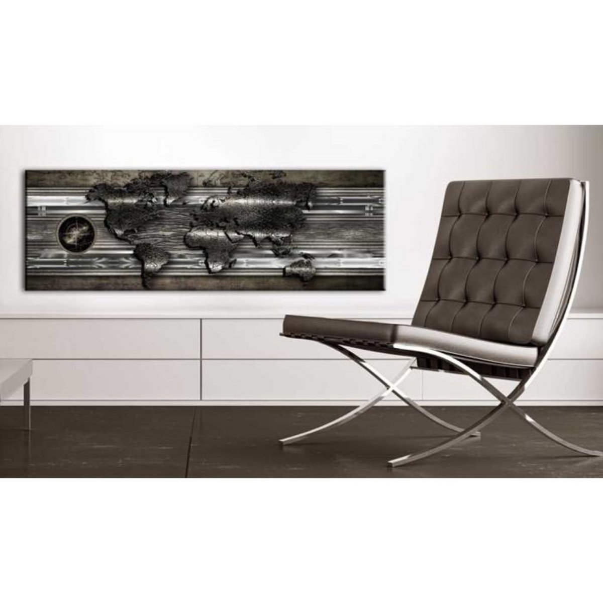 Paris Prix Tableau Imprimé  Metalic Map