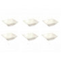 Voir la diapositive 1 : SECRET DE GOURMET Lot de 6 Coupelles  Onde  11cm Blanc