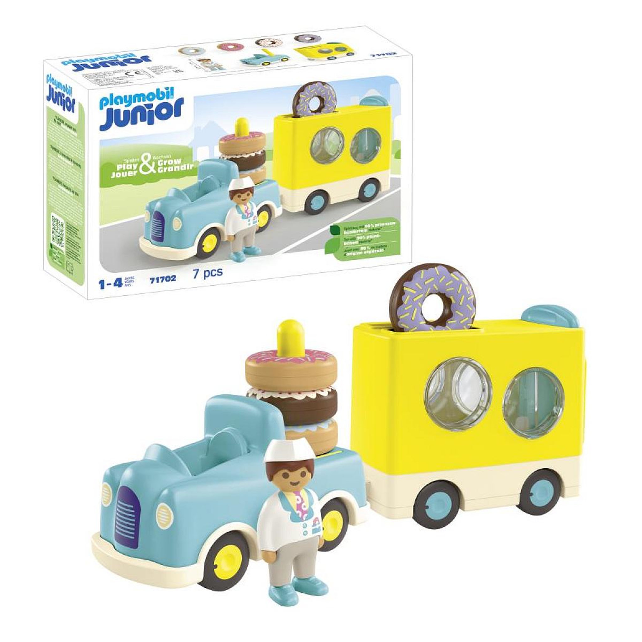 Voir la diapositive 3 : PLAYMOBIL 71702 - Camion de donuts junior
