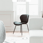 Voir la diapositive 6 : Rendez vous déco Lot de 2 chaises en velours noir-Mazzia