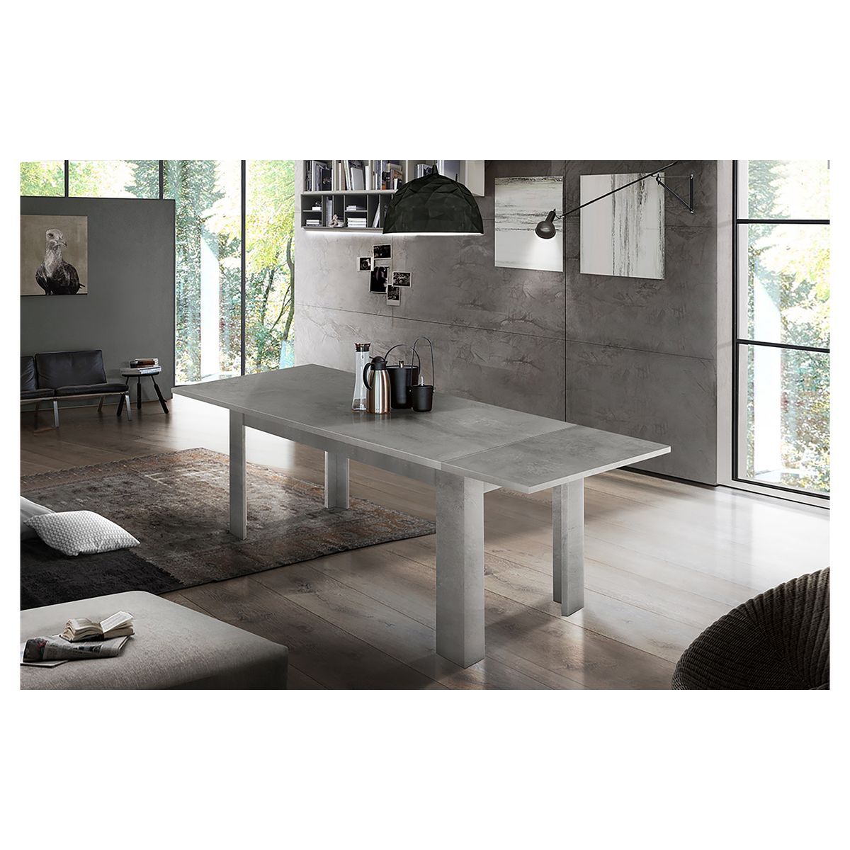 Table de séjour salle à manger extensible L160-210cm OSTUNI