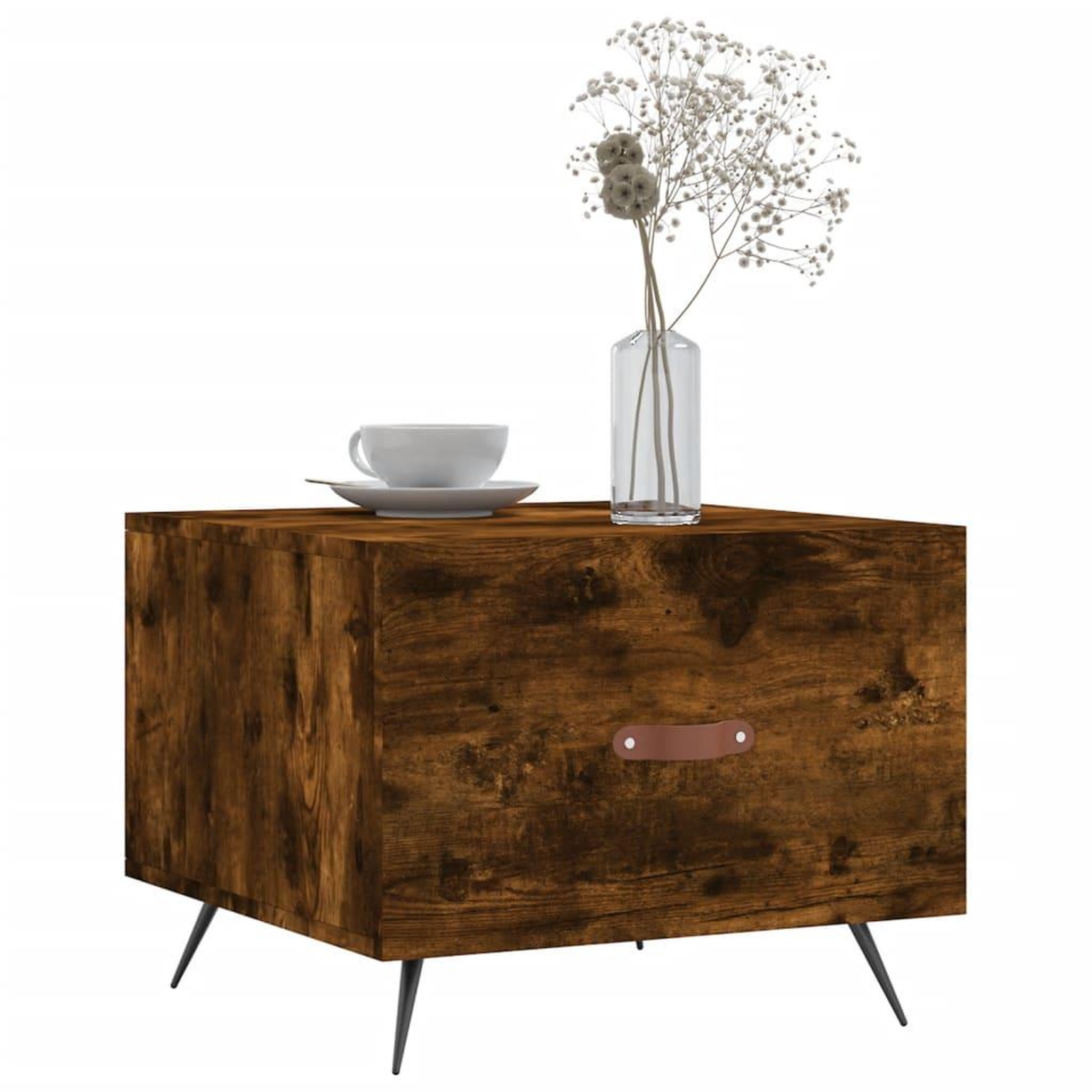 Voir la diapositive 3 : VIDAXL Tables basses 2 pcs chene fume 50x50x40 cm bois d'ingenierie