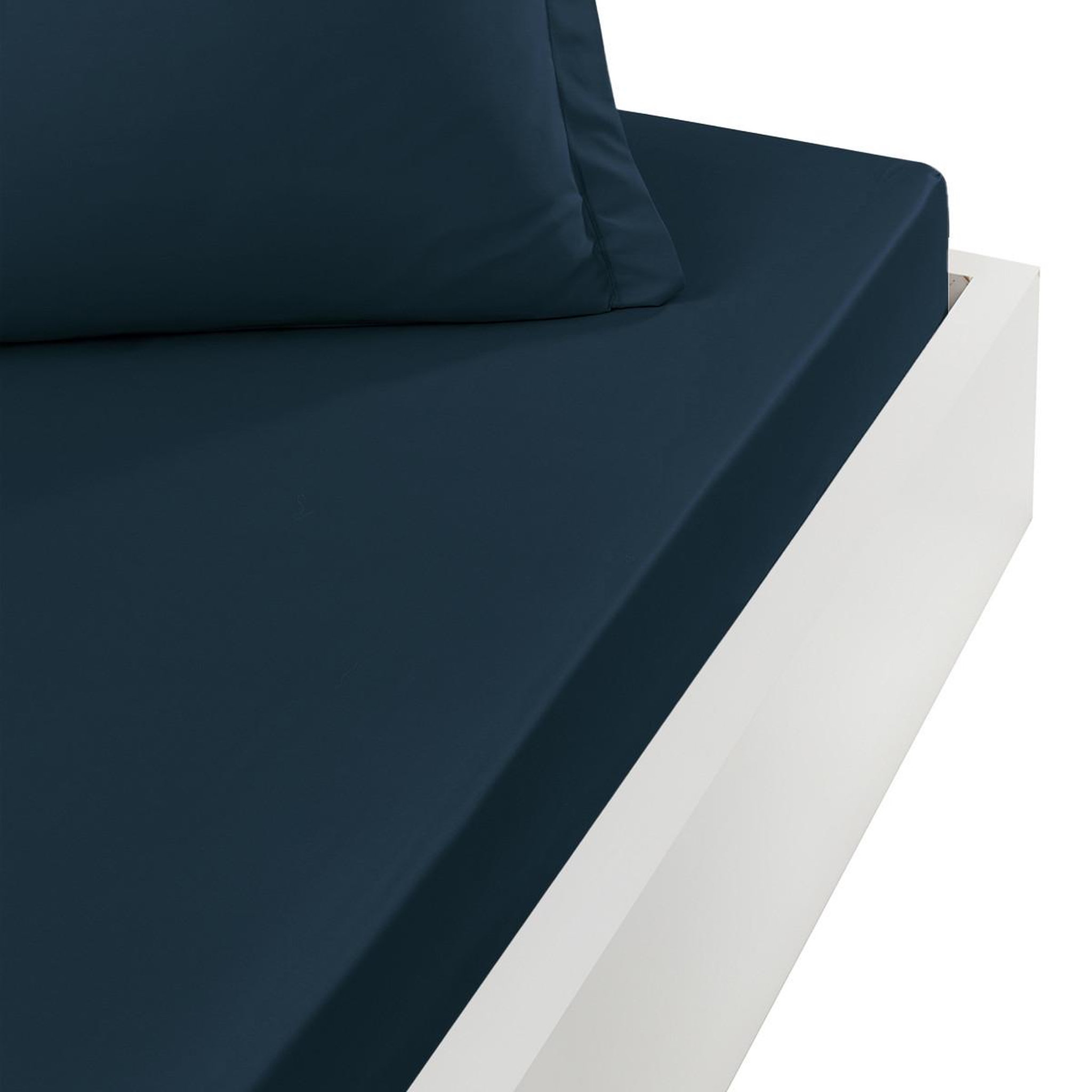 Voir la diapositive 1 : Sensei Maison Drap housse en percale de coton bonnet 30 cm SOFT PERCALE