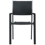 Voir la diapositive 3 : VIDAXL Chaises de jardin lot de 2 Noir Plastique Aspect de rotin