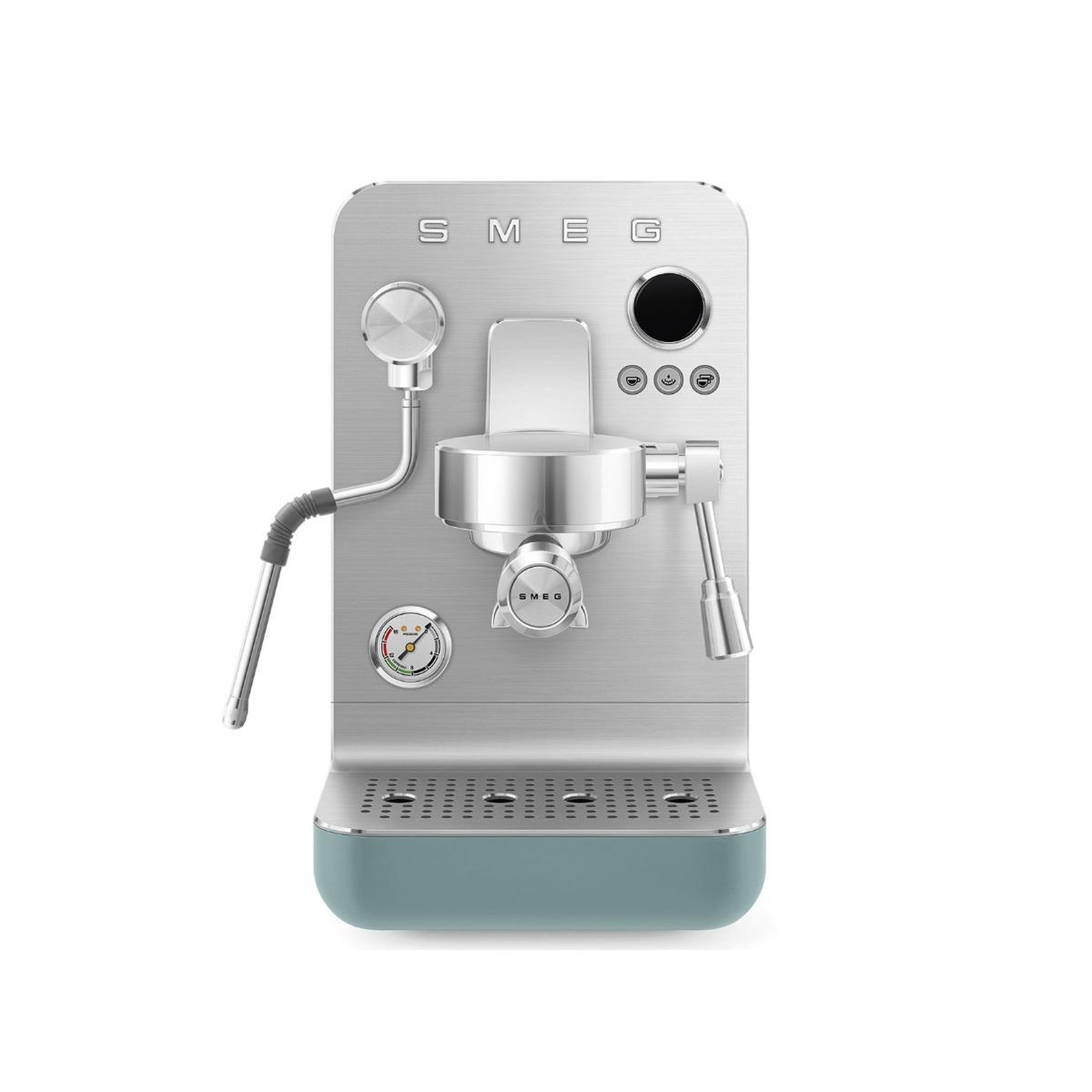 SMEG Machine à expresso 15 bars inox vert émeraude - emc02egmeu
