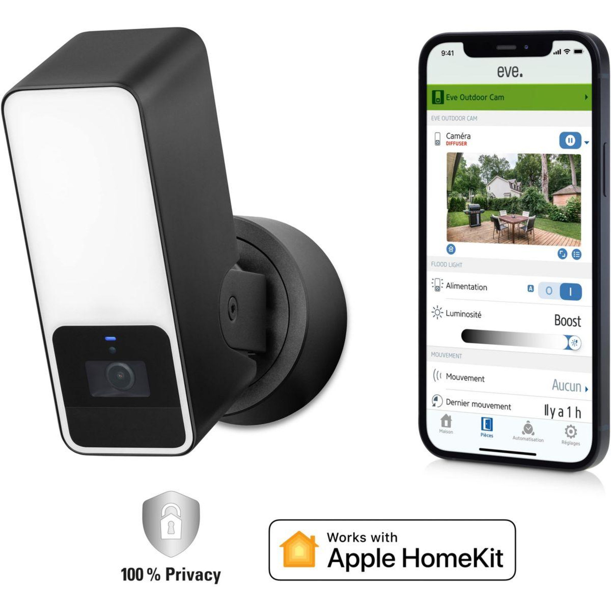 EVE Caméra de surveillance Wifi Outdoor Cam