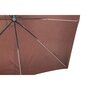 CONCEPT USINE Parasol LED déporté carré 3x3m chocolat SOLENZARA NEON