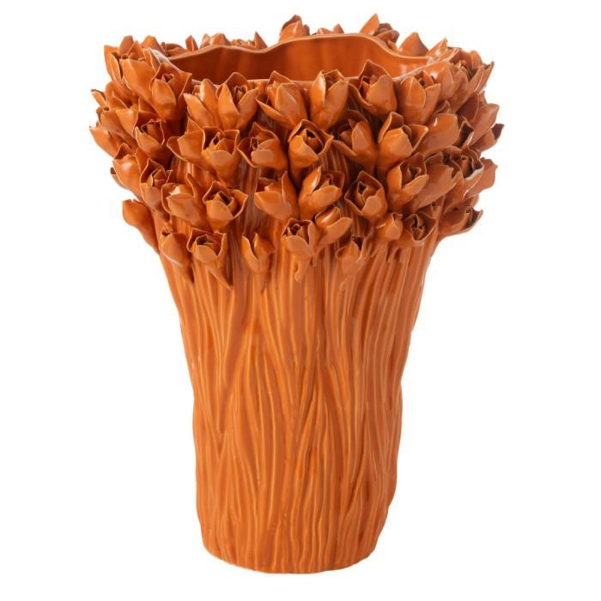 Paris Prix Vase Déco en Grès  Ambrosia  43cm Orange