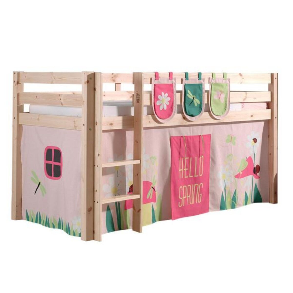 Paris Prix Pack - Lit Enfant, Tente & 3 Pochettes  Pino Spring  Naturel