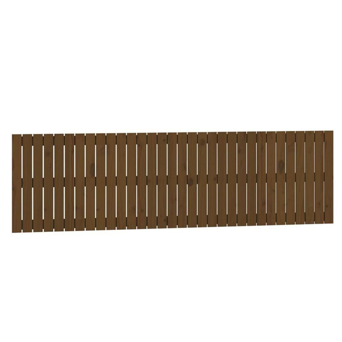 VIDAXL Tete de lit murale Marron miel 204x3x60 cm Bois massif de pin