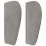 Voir la diapositive 4 : VIDAXL Tete de lit avec oreilles Gris clair 83x23x78/88 cm Velours