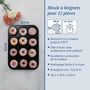 Voir la diapositive 3 : DR.OETKER Ensemble de 2 Moules donut et bagel 12 empreintes 26,5 x 38,5 cm Dr. Oetker Tradition
