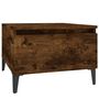 Voir la diapositive 2 : VIDAXL Table d'appoint Chene fume 50x46x35 cm Bois d'ingenierie