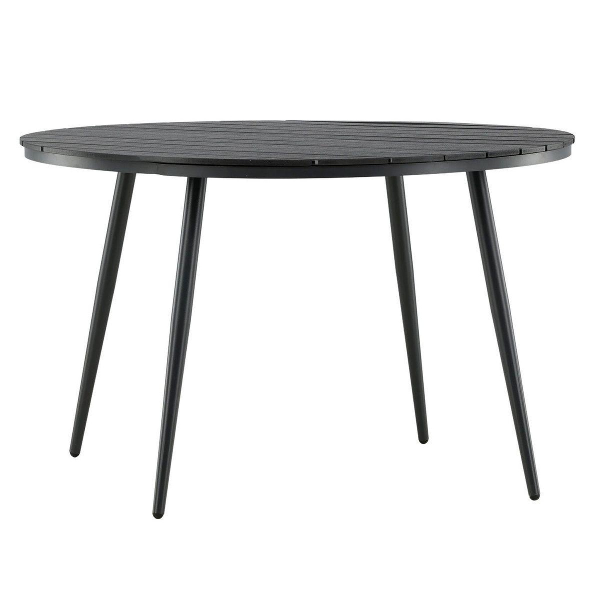Paris Prix Table de jardin ronde  break  120cm noir