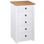 Voir la diapositive 4 : VIDAXL Buffet Blanc 46x40x89 cm Pin Gamme Panama
