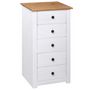 Voir la diapositive 4 : VIDAXL Buffet Blanc 46x40x89 cm Pin Gamme Panama