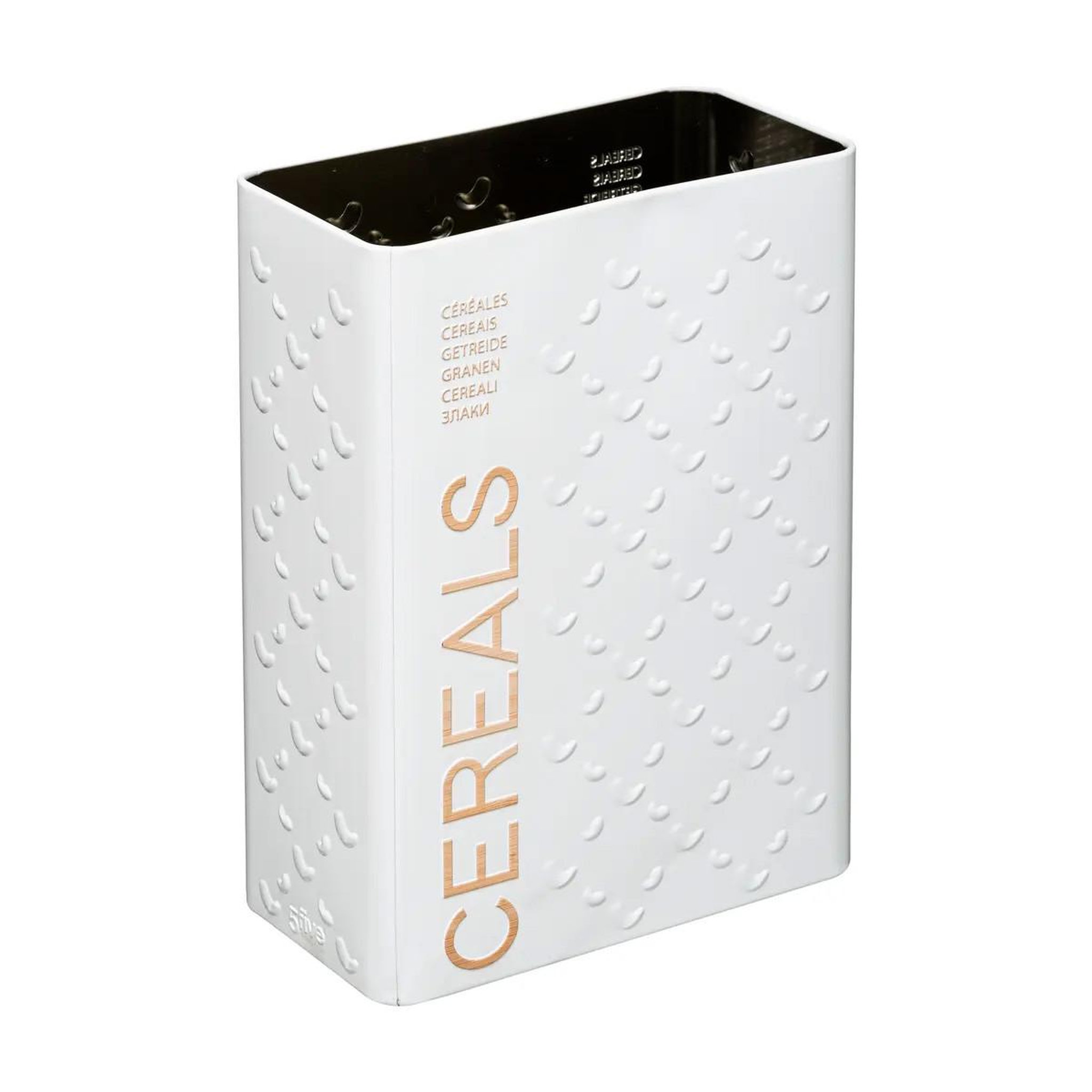 Voir la diapositive 2 : FIVE Boîte à céréales  scandi  24cm blanc