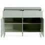 Voir la diapositive 4 : BEST MOBILIER Sofia - buffet bas - vert sauge mat - 110 cm