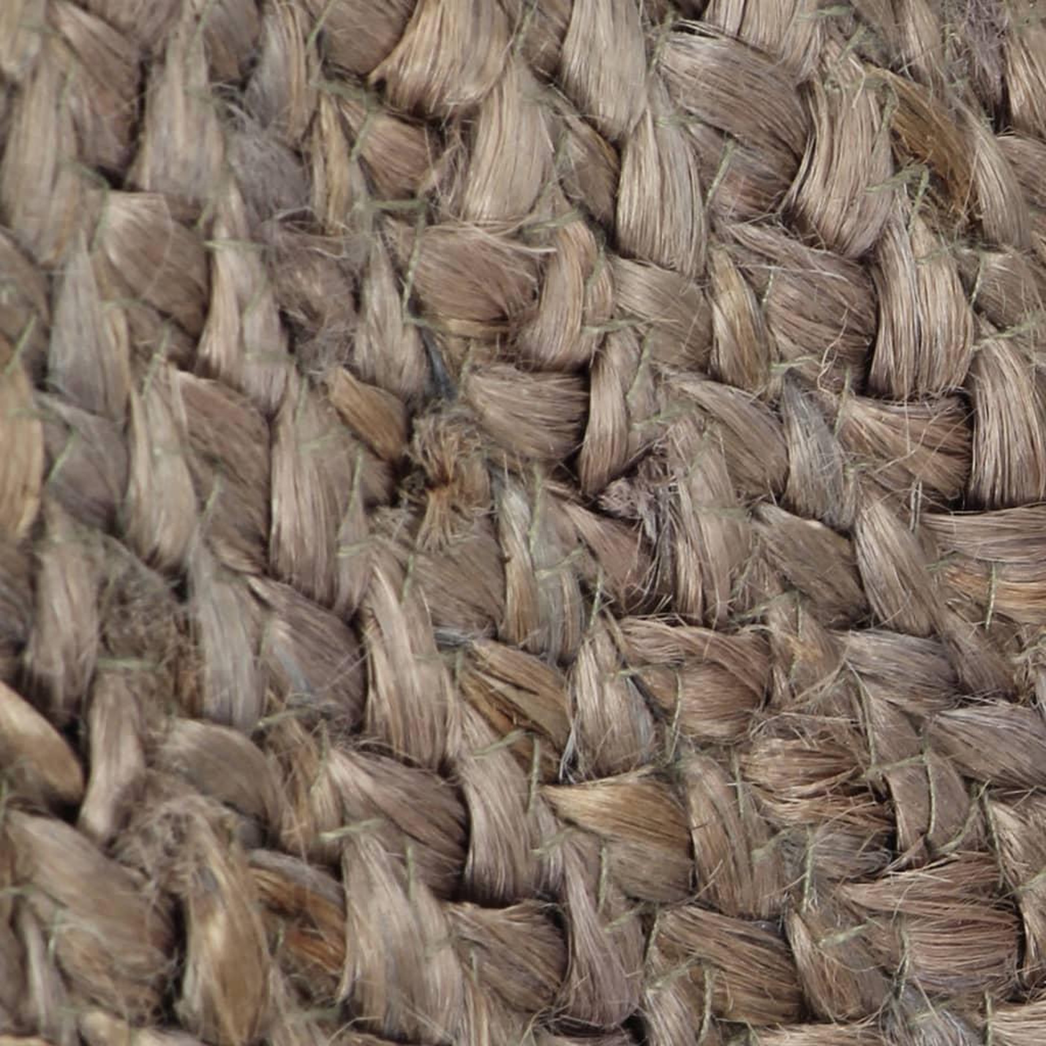 Voir la diapositive 5 : VIDAXL Tapis fait a la main Jute Rond 180 cm Gris