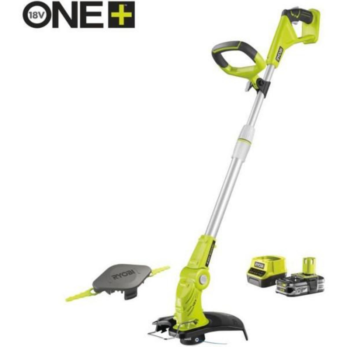 Ryobi Coupe-bordures hybride 18V ONE+ RYOBI RLT1831H25FPK - Diametre de coupe 25-30 cm + 1 batterie 2,5 Ah et 1 chargeur + RAC155