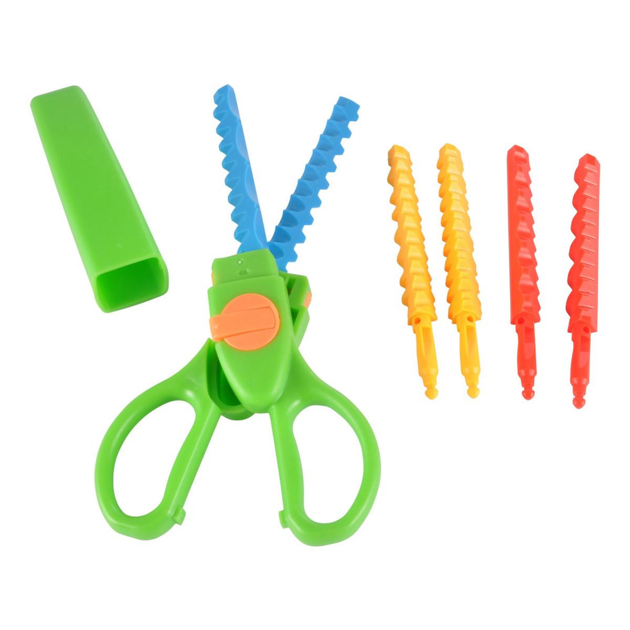 HOMEA Ciseaux cranteurs  9 lames  24cm multicolore