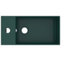 Voir la diapositive 3 : VIDAXL Lavabo de salle de bain avec trop-plein Ceramique Vert fonce