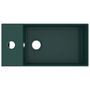 Voir la diapositive 3 : VIDAXL Lavabo de salle de bain avec trop-plein Ceramique Vert fonce