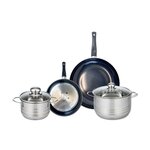 ELO Ensemble de 2 Poêles de cuisson 20 et 28 cm et 2 faitouts 16 et 20 cm Elo Prima Brillant