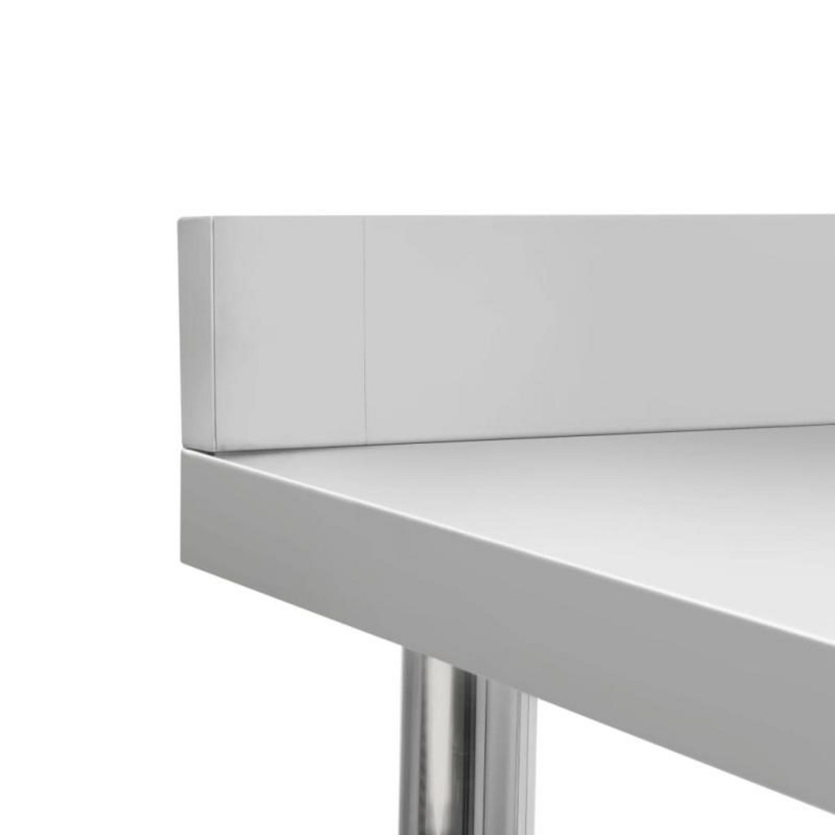VIDAXL Table de travail de cuisine avec dosseret 120x60x93 cm Inox