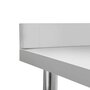 Voir la diapositive 5 : VIDAXL Table de travail de cuisine avec dosseret 120x60x93 cm Inox