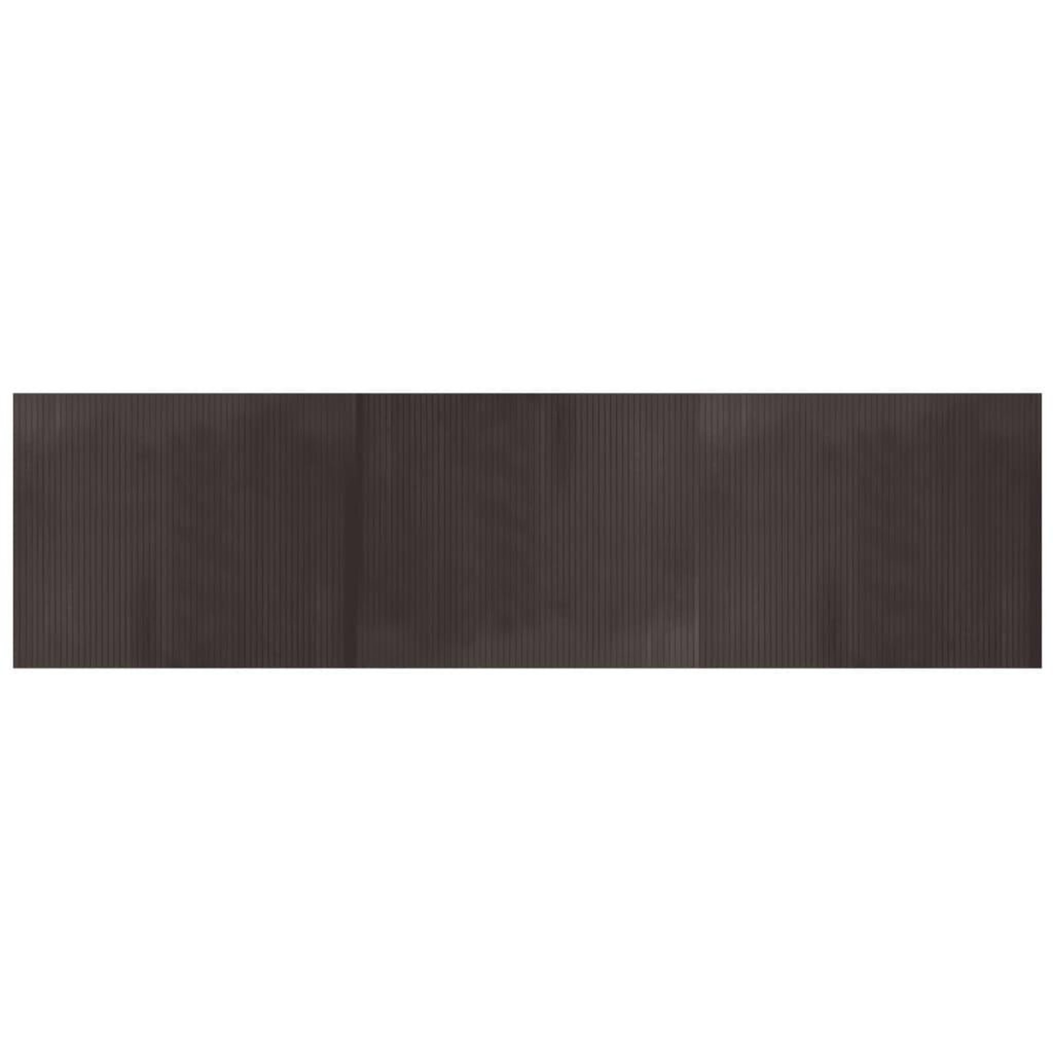 Voir la diapositive 2 : VIDAXL Tapis rectangulaire marron fonce 80x300 cm bambou