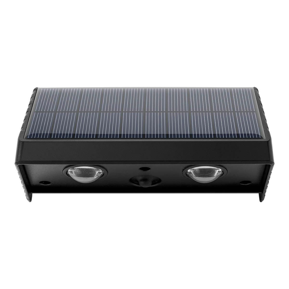 Lumisky Lot de 4 lampes murales solaires KYLA Noir Plastique H6cm