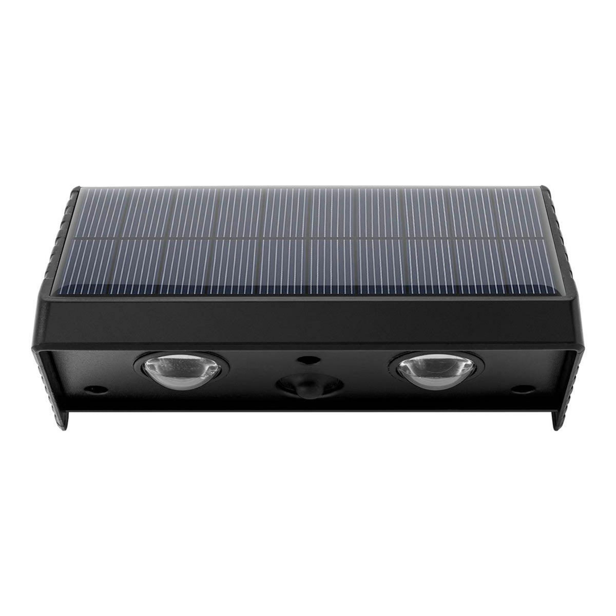 Lumisky 4 appliques murales solaires KYLA Noir Plastique H6cm