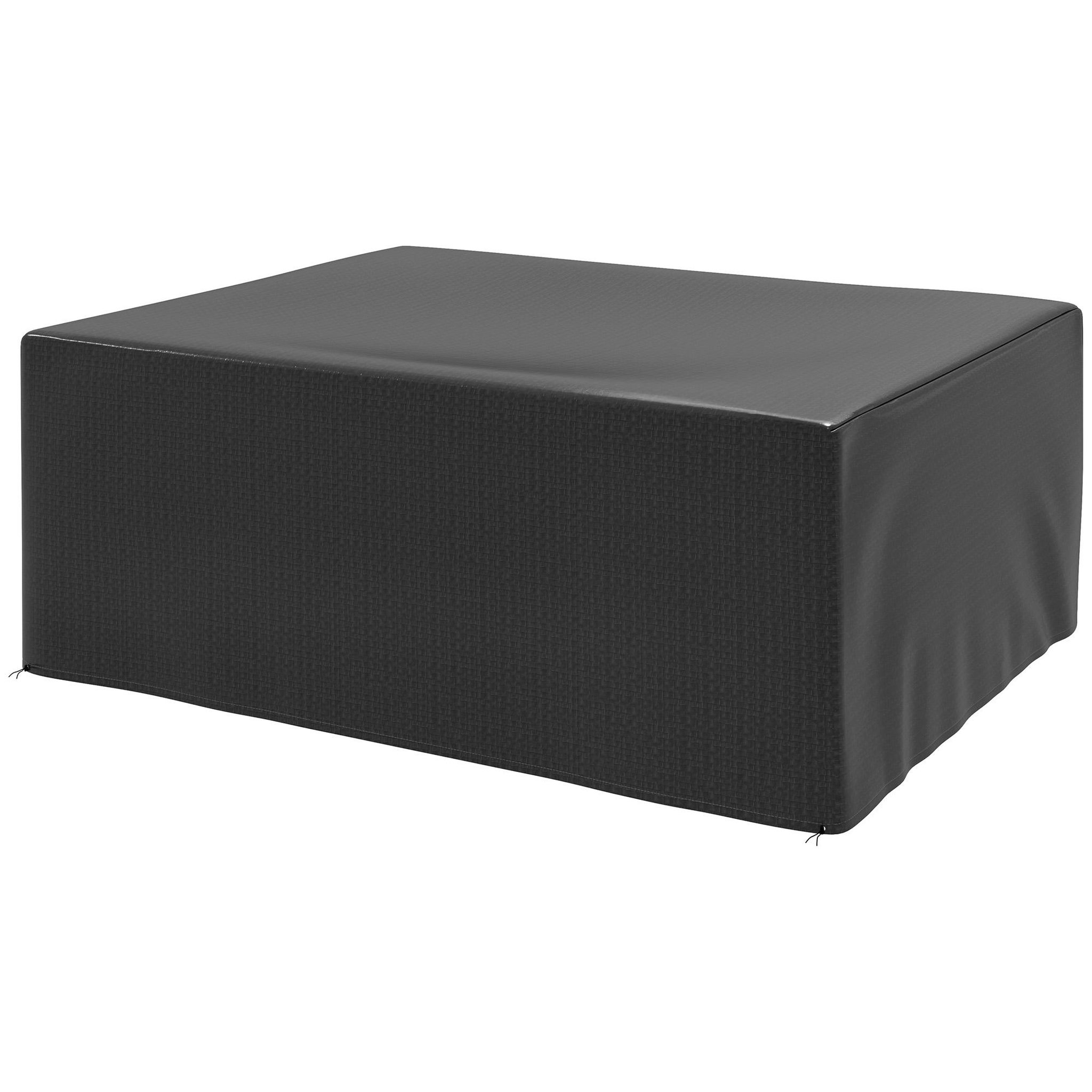 Voir la diapositive 5 : OUTSUNNY Housse de protection mobilier de jardin bâche étanche anti-uv pe haute densité noir