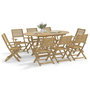 Voir la diapositive 1 : VIDAXL Chaises pliables de jardin lot de 6 bois massif d'acacia