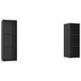 Voir la diapositive 2 : VIDAXL Meubles TV muraux 2 pcs Noir brillant Bois d'ingenierie