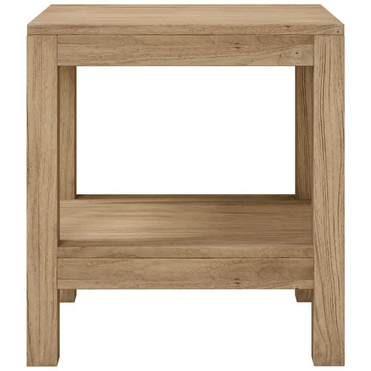 VIDAXL Table d'appoint de salle de bain 45x35x45cm bois de teck solide