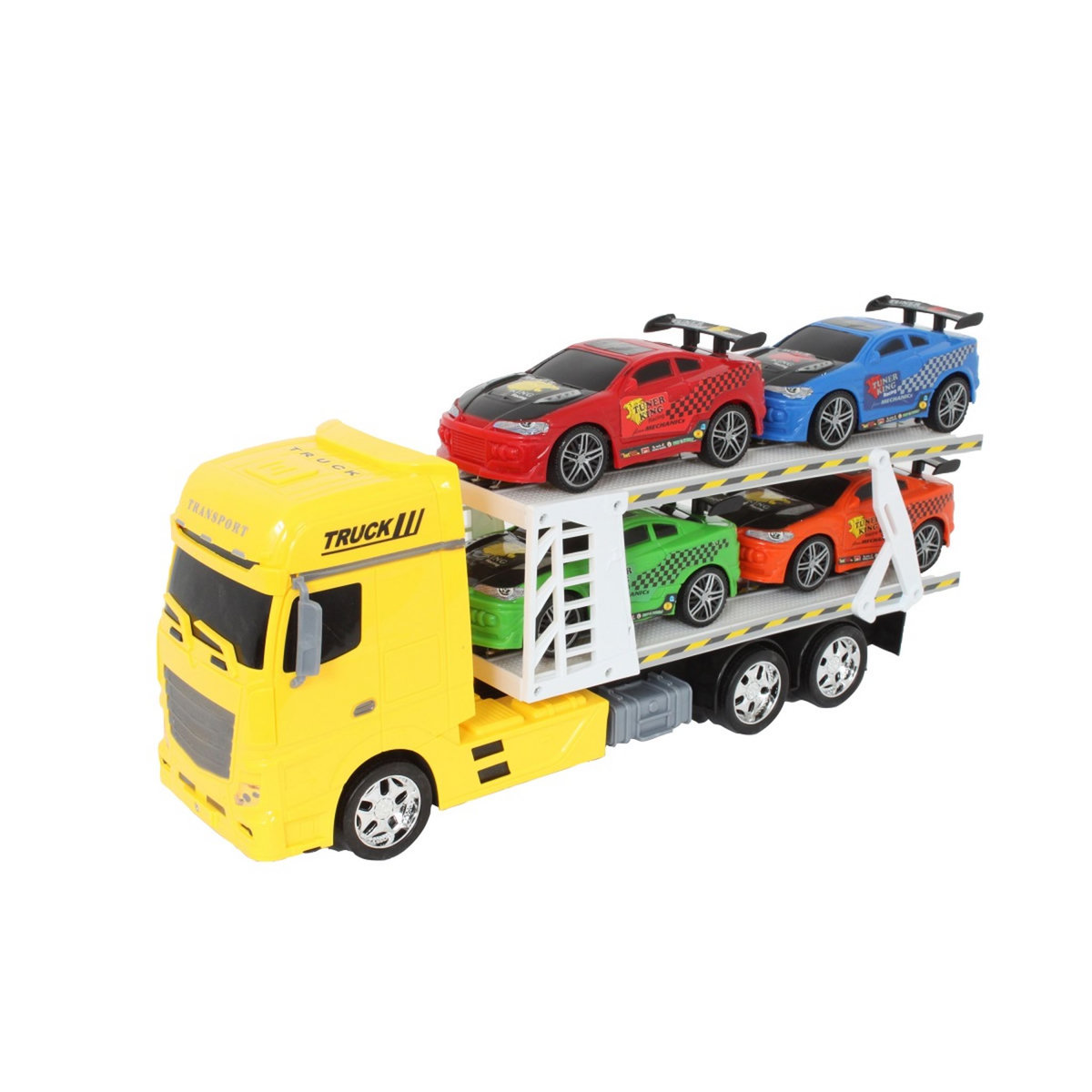 MGM Camion de transport et 4 voitures de sport