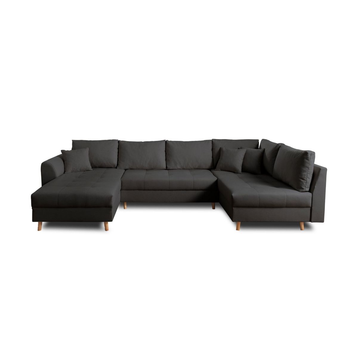 LISA DESIGN Rune - canapé panoramique - 7 places - style scandinave - droit