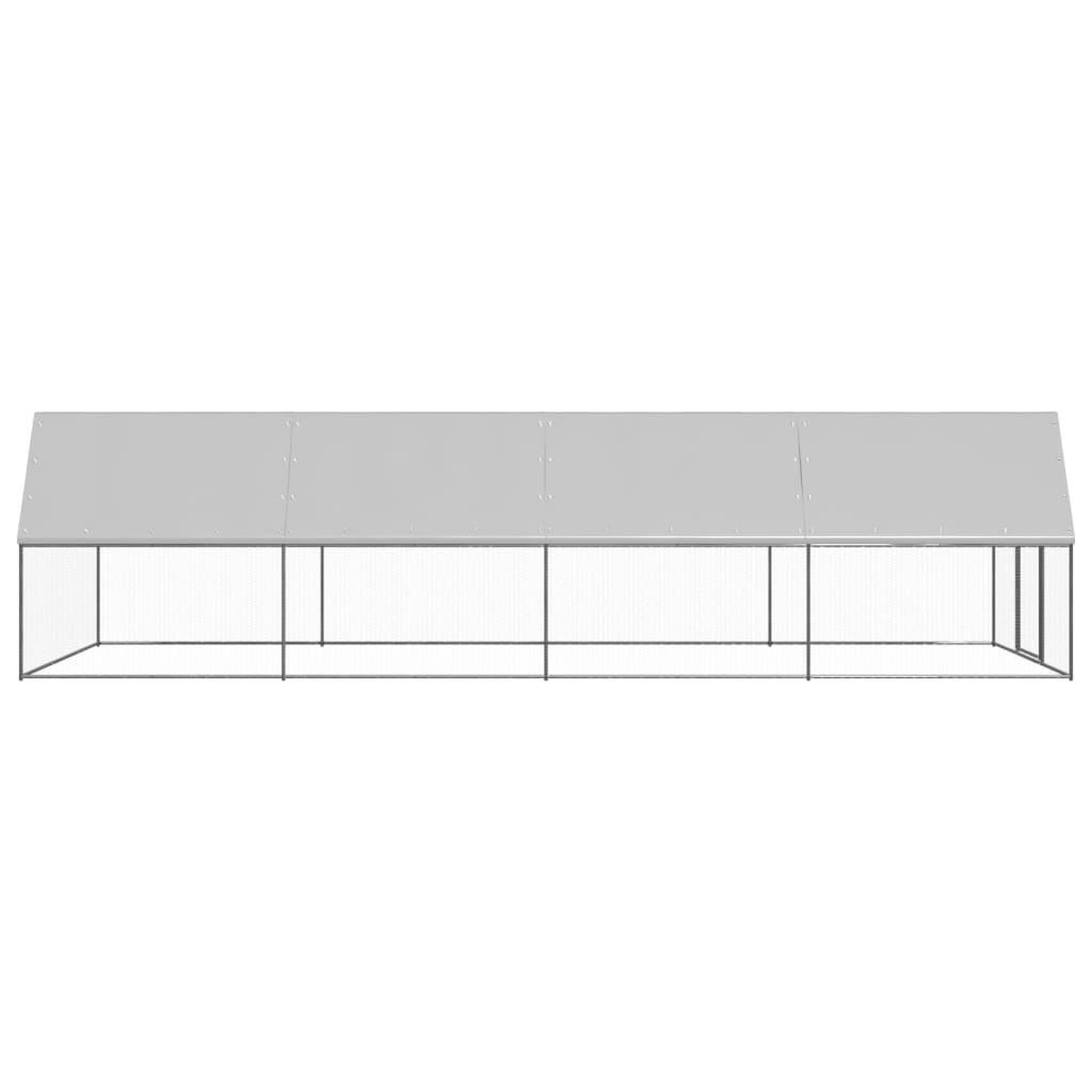 Voir la diapositive 3 : VIDAXL Poulailler d'exterieur 3x8x2 m Acier galvanise