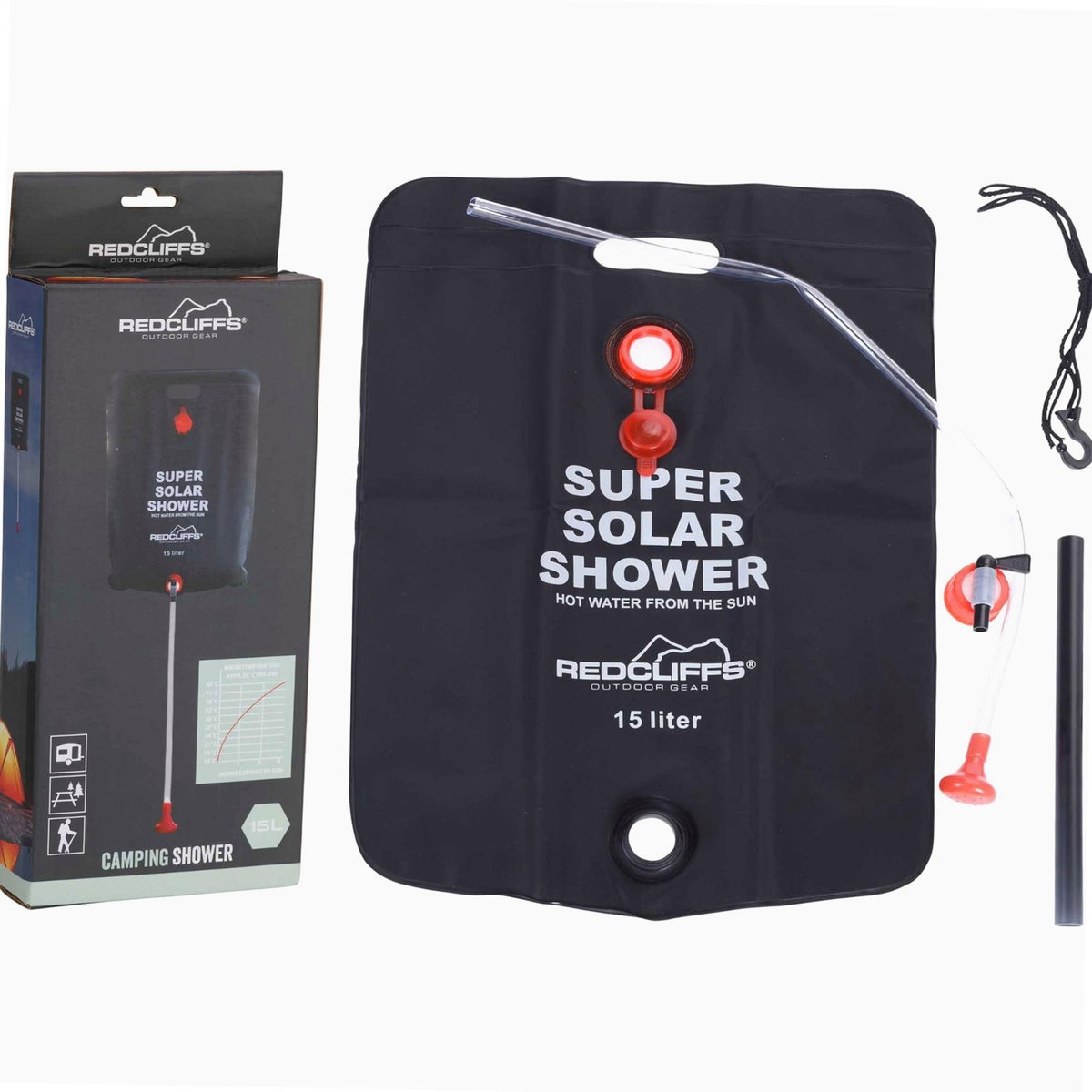 Redcliffs Douche Solaire Super de 15 Litres - REDCLIFFS