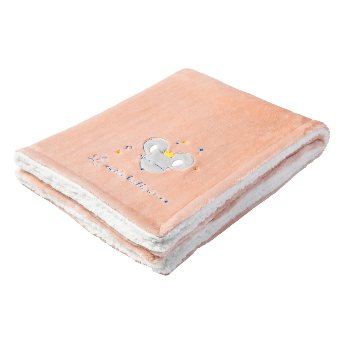 Babycalin Couverture 75x100cm bi-matiere Ballerine