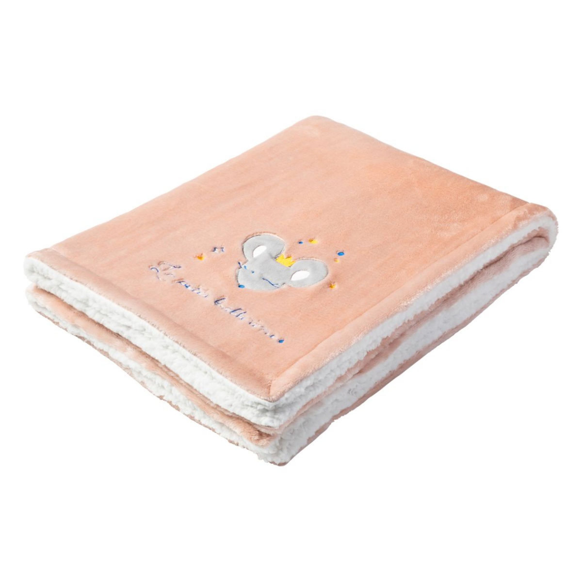 Babycalin Couverture 75x100cm bi-matiere Ballerine