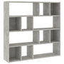 Voir la diapositive 2 : VIDAXL Bibliotheque/Separateur de piece Gris beton 105x24x102 cm