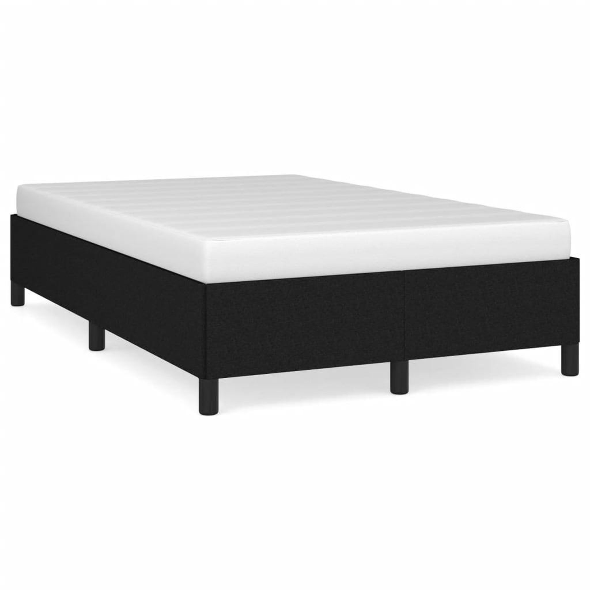 Voir la diapositive 2 : VIDAXL Cadre de lit sans matelas noir 120x190 cm tissu
