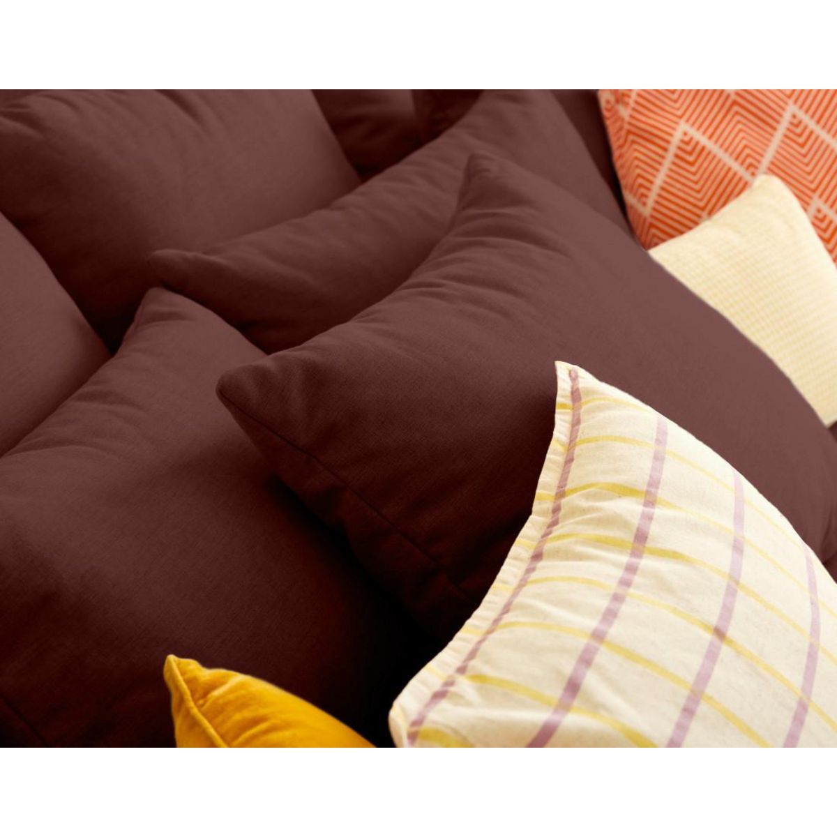 LISA DESIGN Sergio - canapé 4 places - assise profonde - en tissu