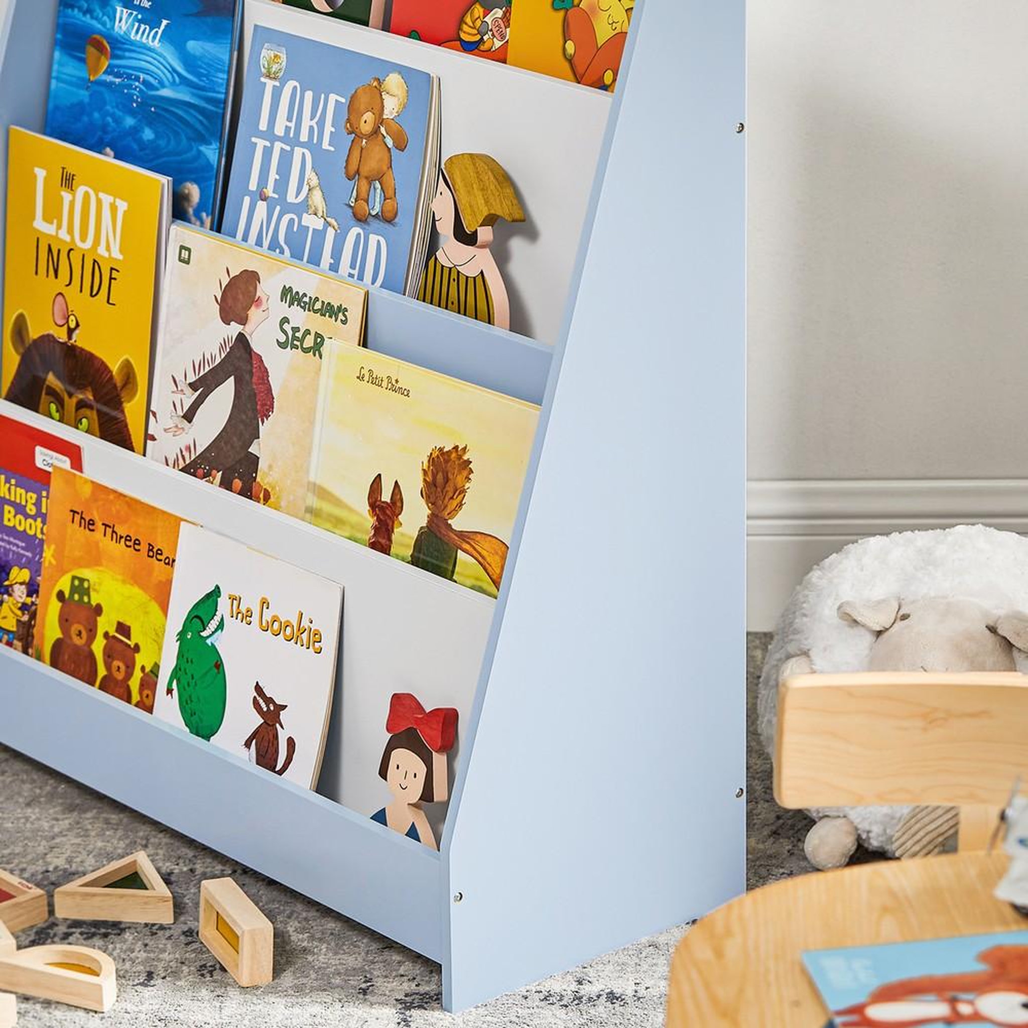 Voir la diapositive 6 : SOBUY SoBuy - Bibliothèque Enfant à 4 étagères - Nordique - KMB32