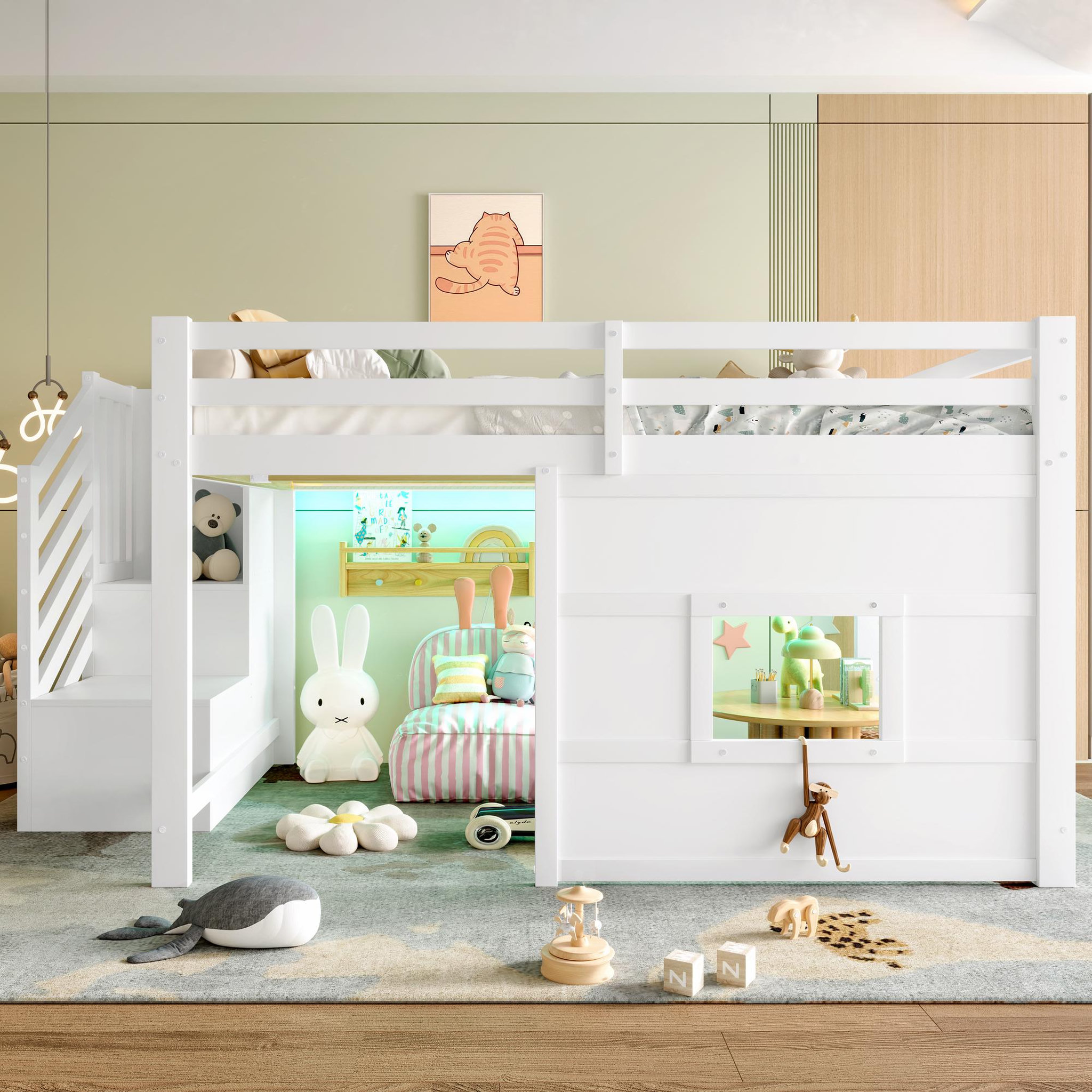 Voir la diapositive 2 : MERAX Lit mezzanine enfant