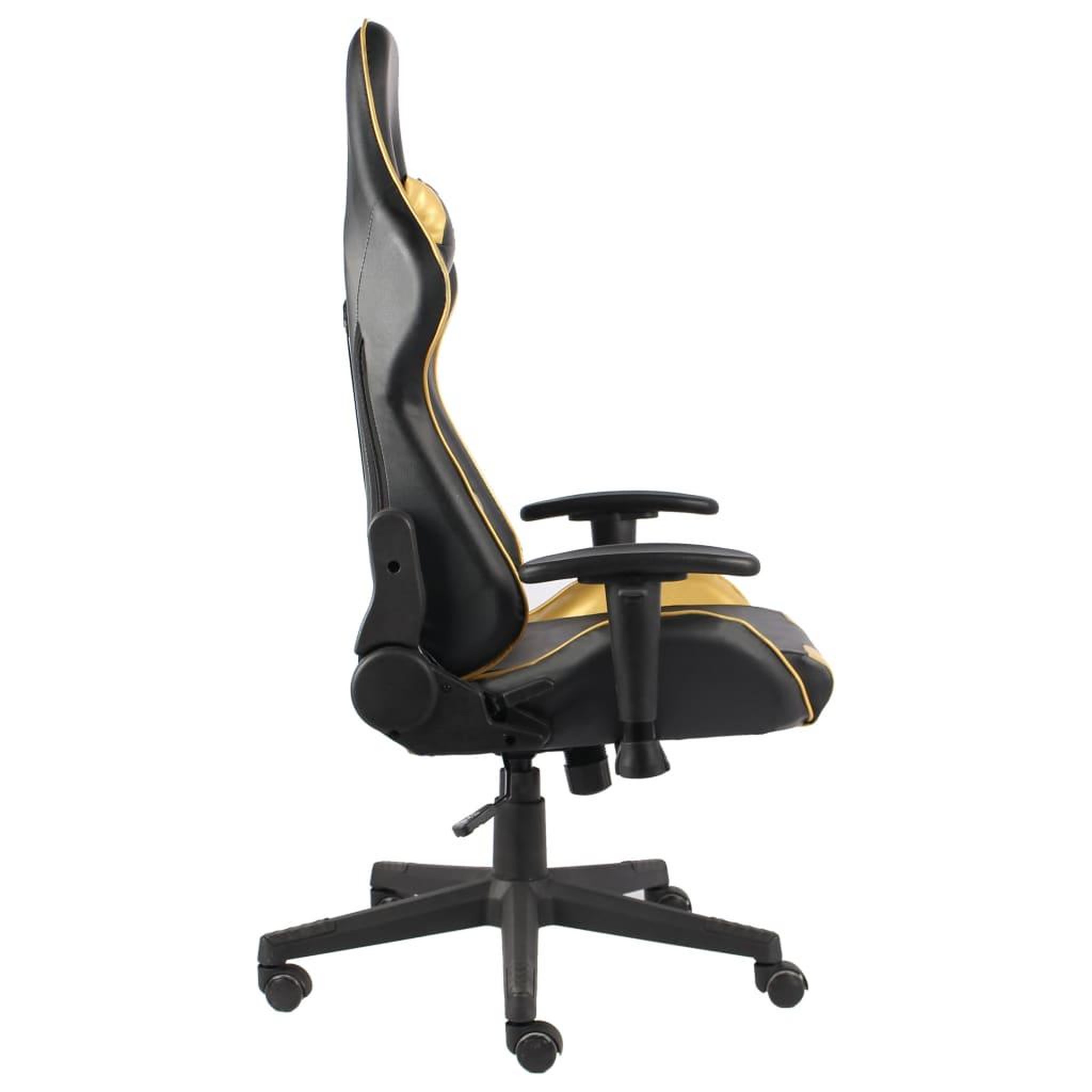 Voir la diapositive 3 : VIDAXL Chaise de jeu pivotante Dore PVC