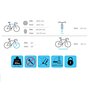 MENABO Porte-vélos d'attelage plateforme rabattable Winny Plus - 3 vélos